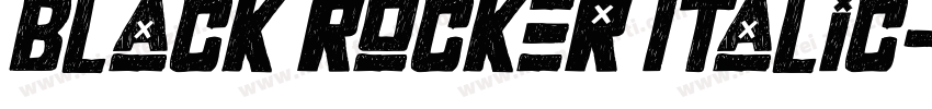 Black Rocker Italic字体转换